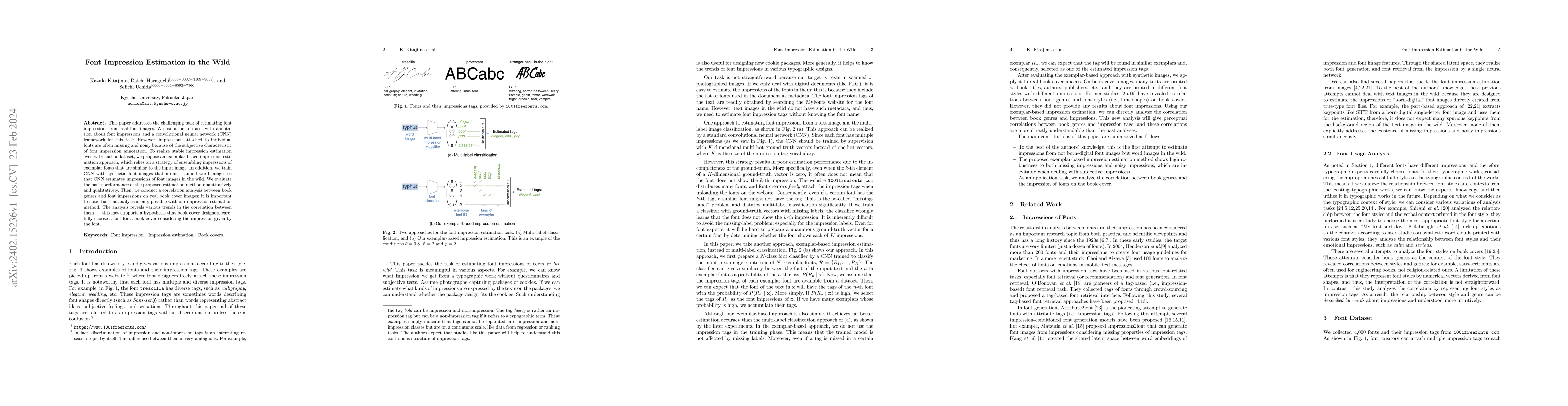 Thumbnail for Font Impression Estimation in the Wild