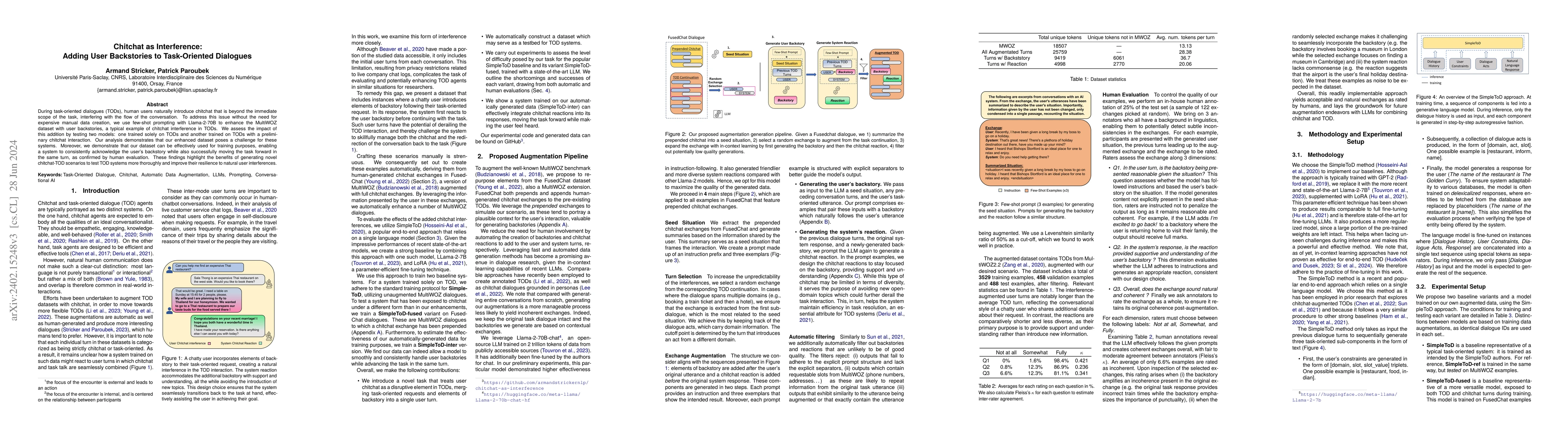 Thumbnail for Chitchat as Interference: Adding User Backstories to Task-Oriented
  Dialogues