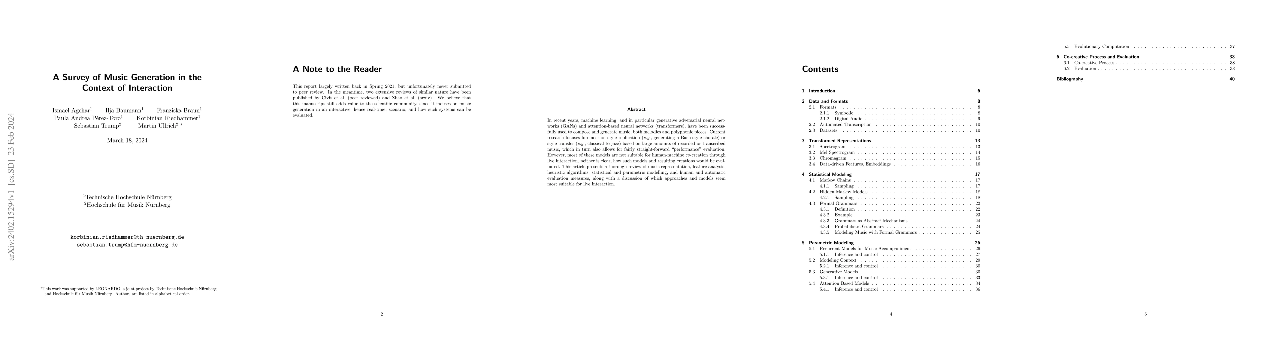 Thumbnail for A Survey of Music Generation in the Context of Interaction