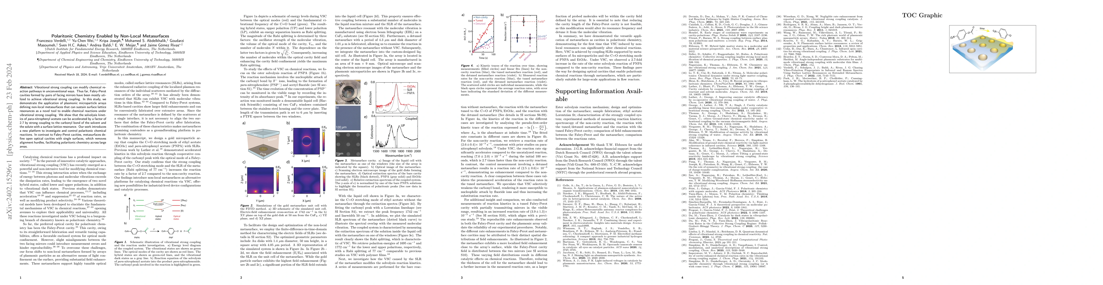 Thumbnail for Polaritonic Chemistry Enabled by Non-Local Metasurfaces