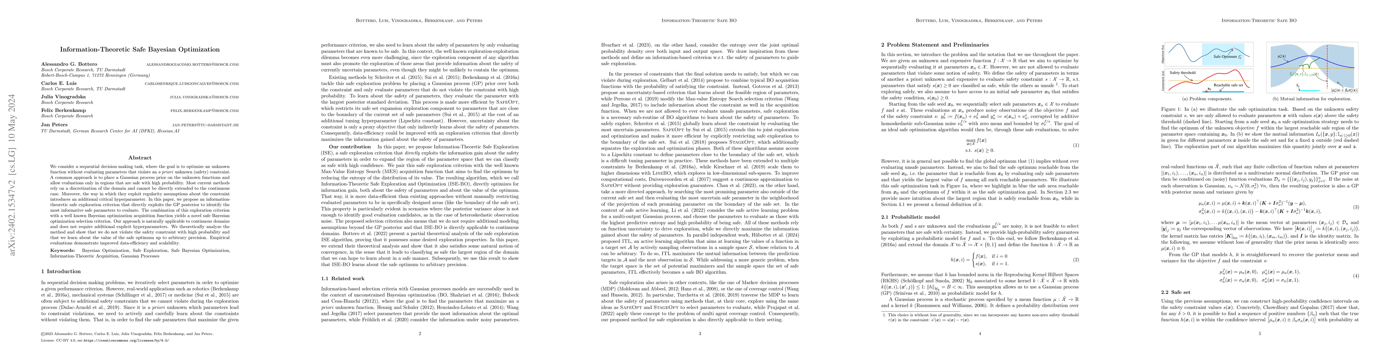 Thumbnail for Information-Theoretic Safe Bayesian Optimization