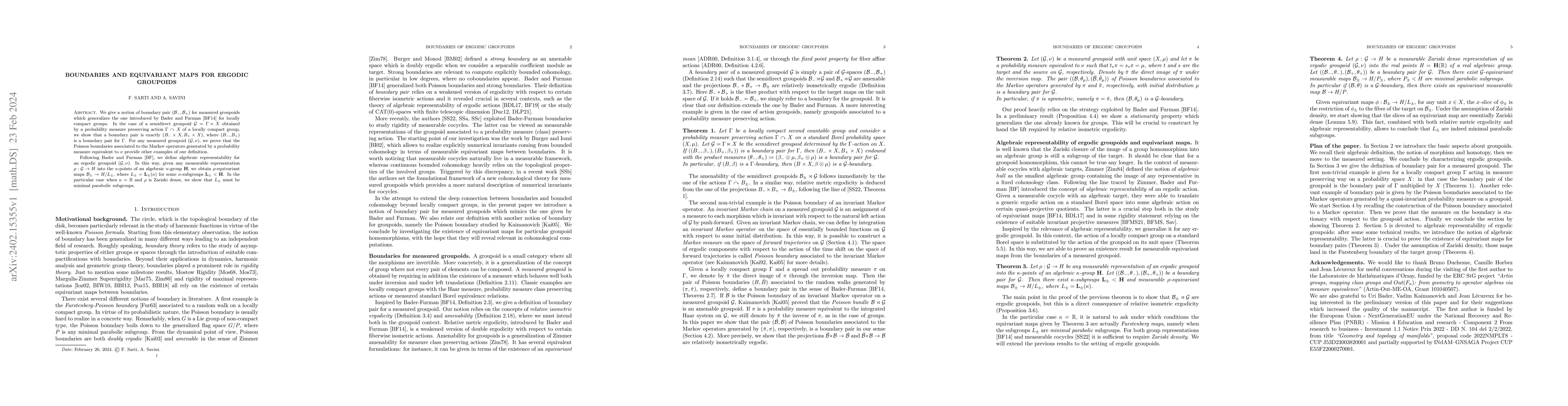 Thumbnail for Boundaries and equivariant maps for ergodic groupoids