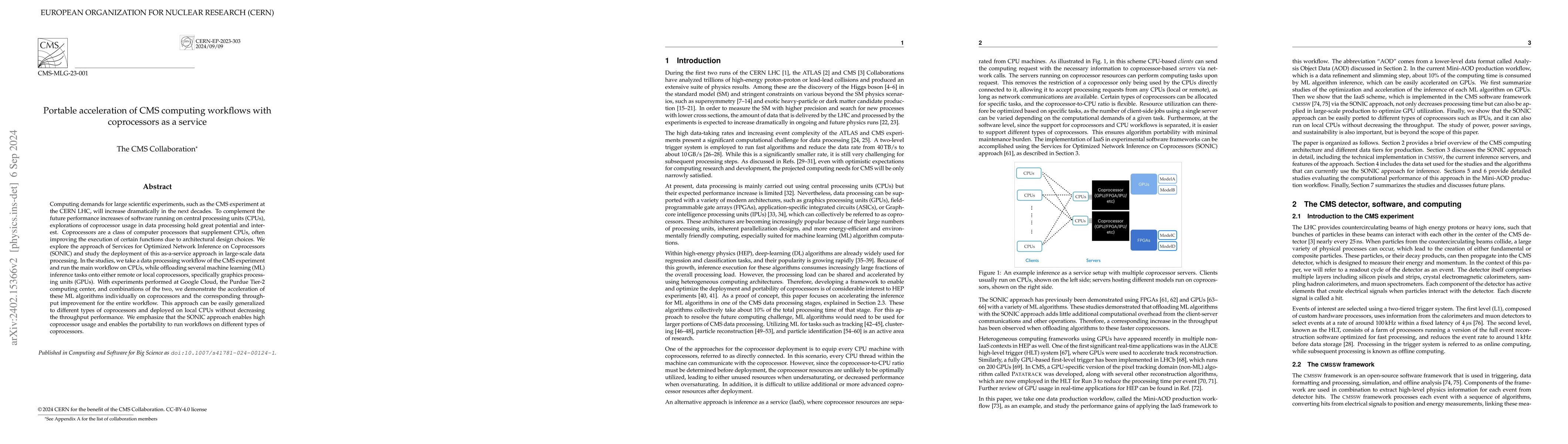 Thumbnail for Portable acceleration of CMS computing workflows with coprocessors as a
  service