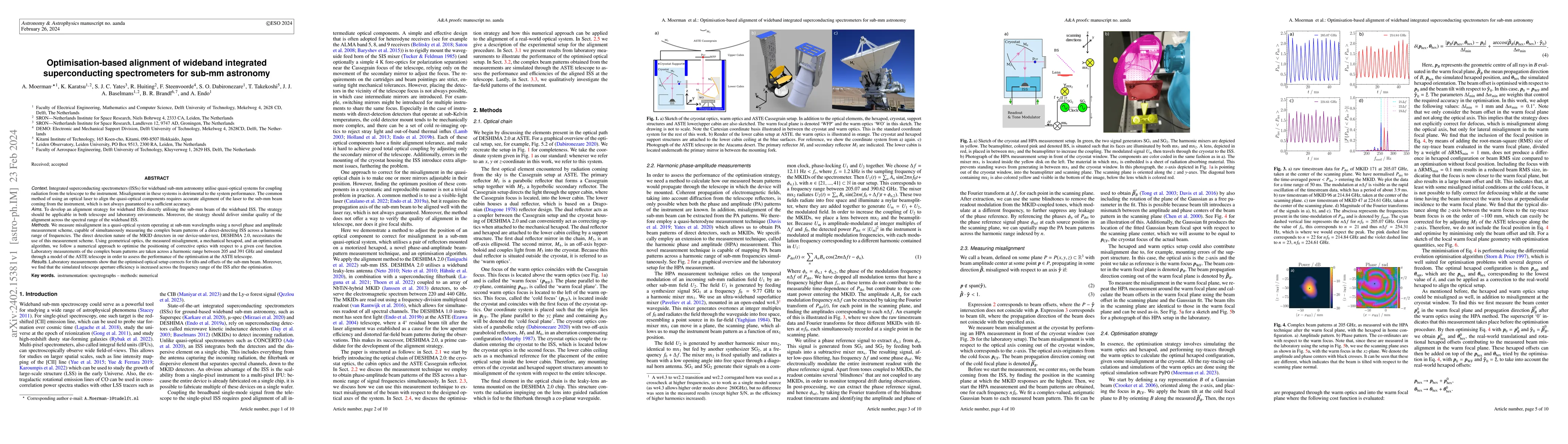 Thumbnail for Optimisation-based alignment of wideband integrated superconducting
  spectrometers for sub-mm astronomy