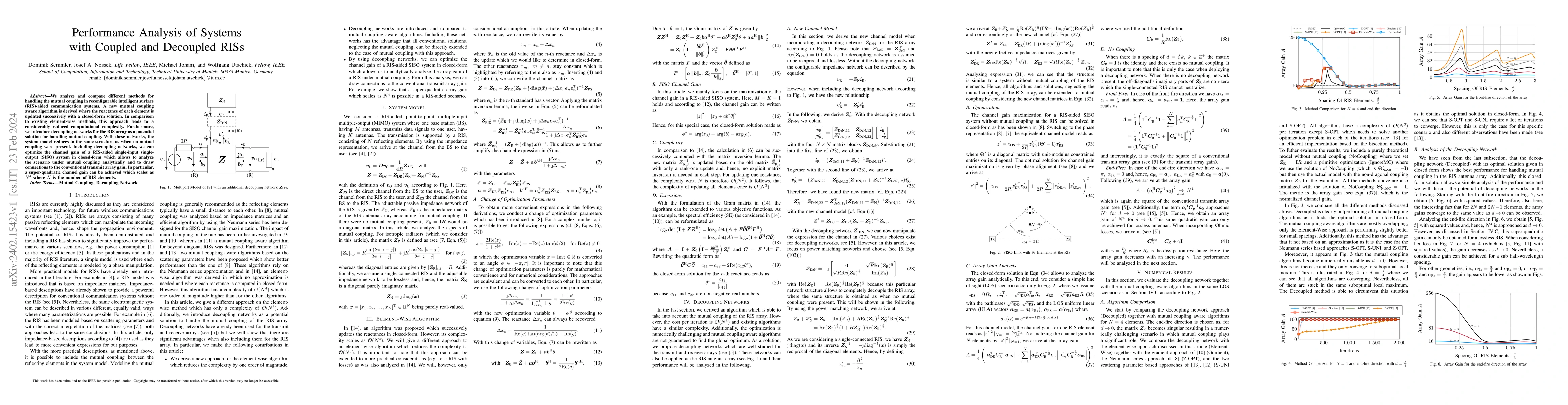 Thumbnail for Performance Analysis of Systems with Coupled and Decoupled RISs