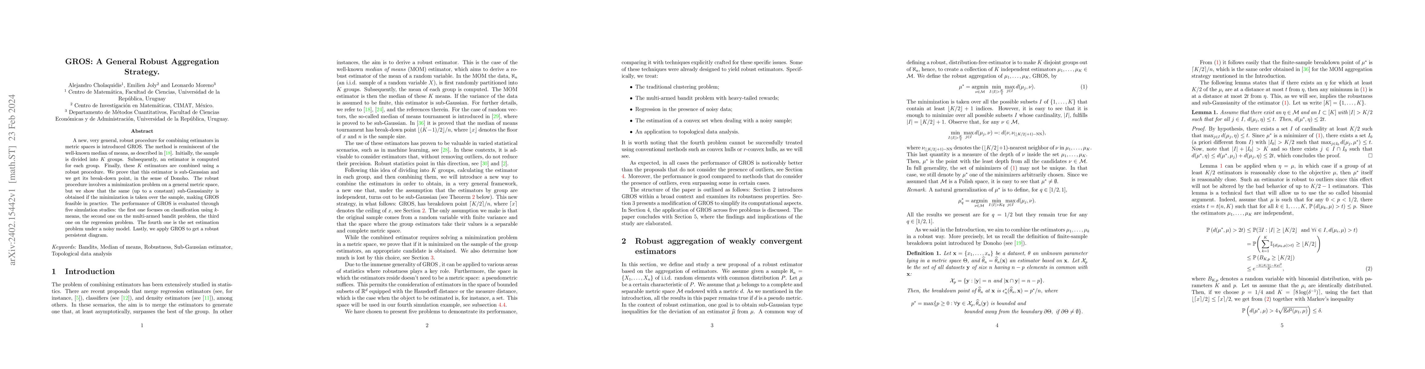 Thumbnail for GROS: A General Robust Aggregation Strategy