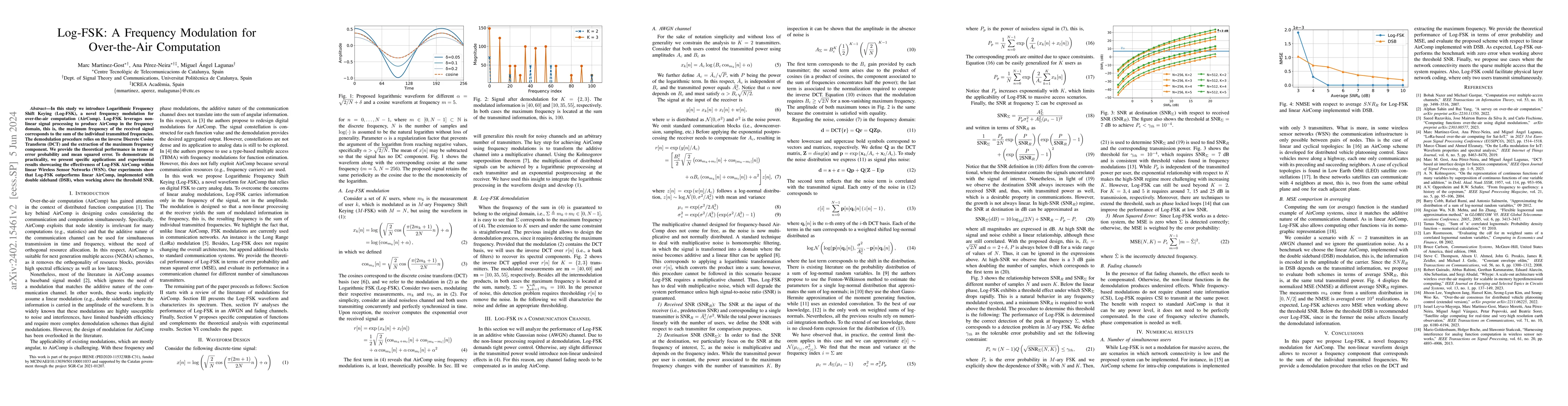 Thumbnail for Log-FSK: A Frequency Modulation for Over-the-Air Computation