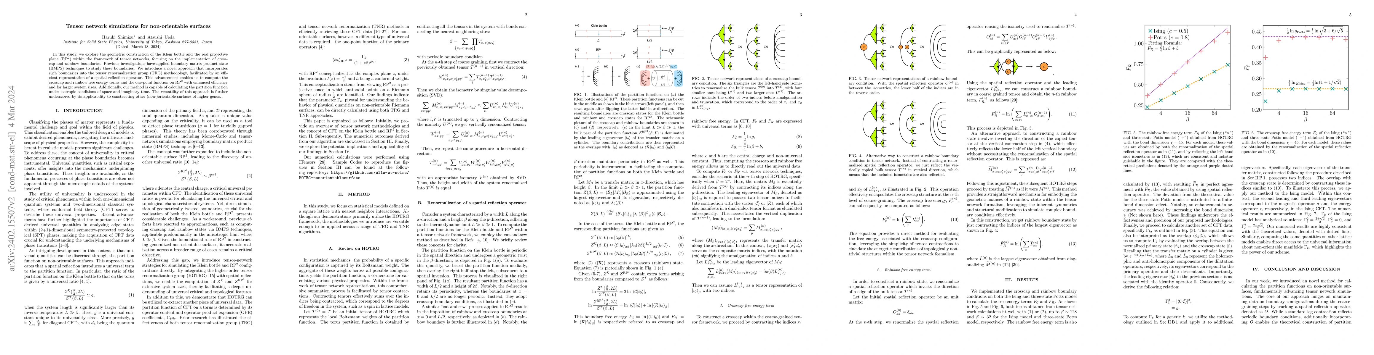 Thumbnail for Tensor network simulations for non-orientable surfaces