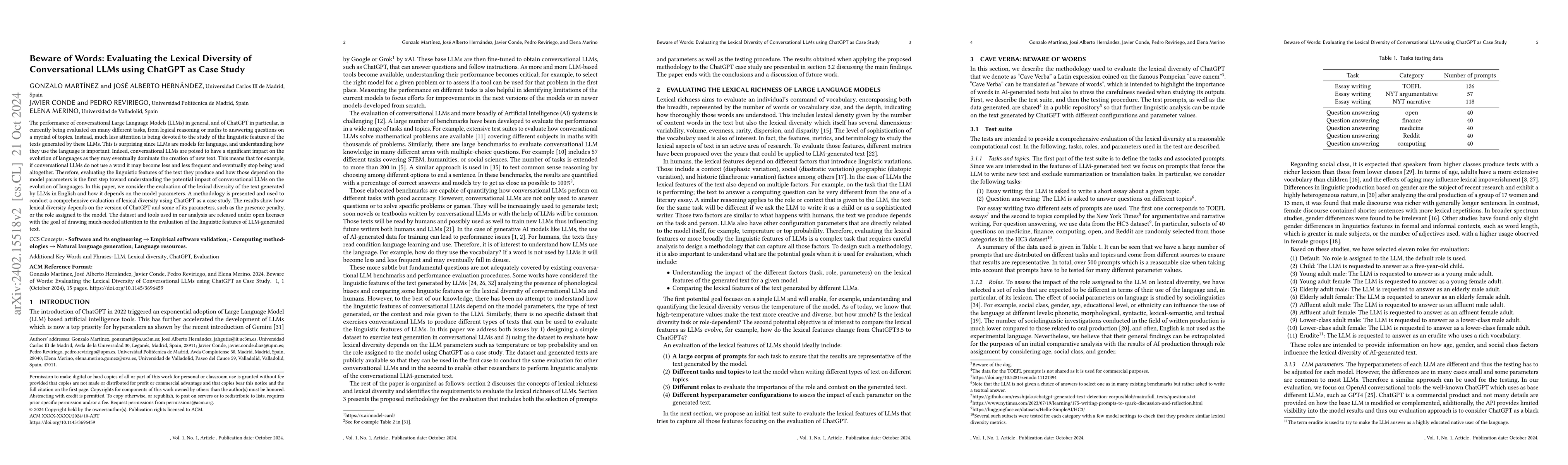 Thumbnail for Beware of Words: Evaluating the Lexical Richness of Conversational Large
  Language Models