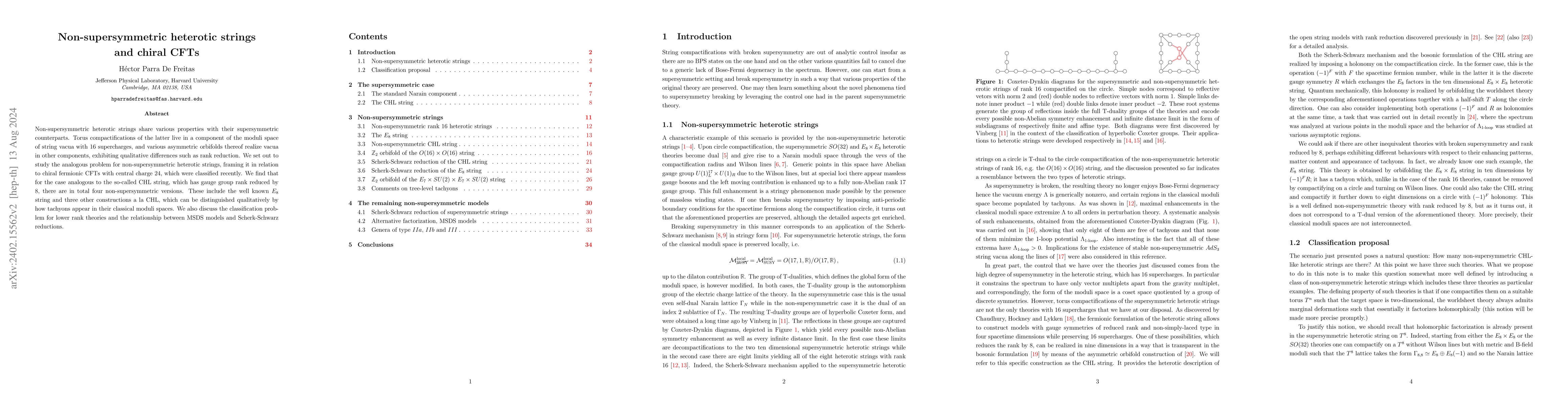 Thumbnail for Non-supersymmetric heterotic strings and chiral CFTs