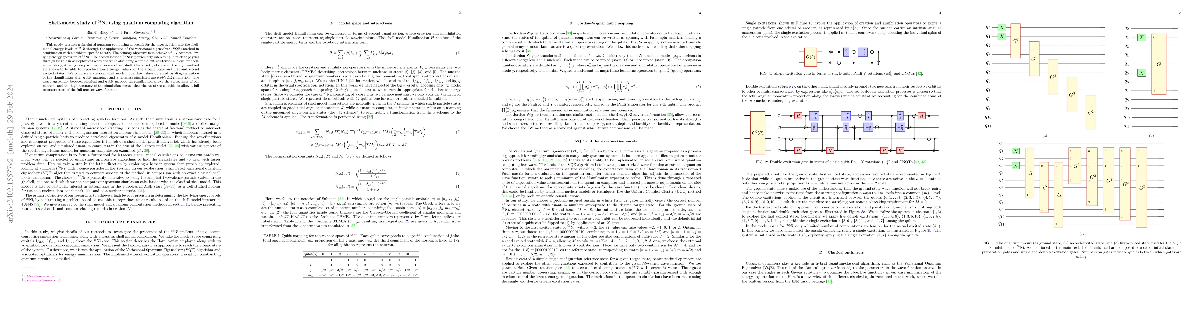 Thumbnail for Shell-model study of $^{58}$Ni using quantum computing algorithm