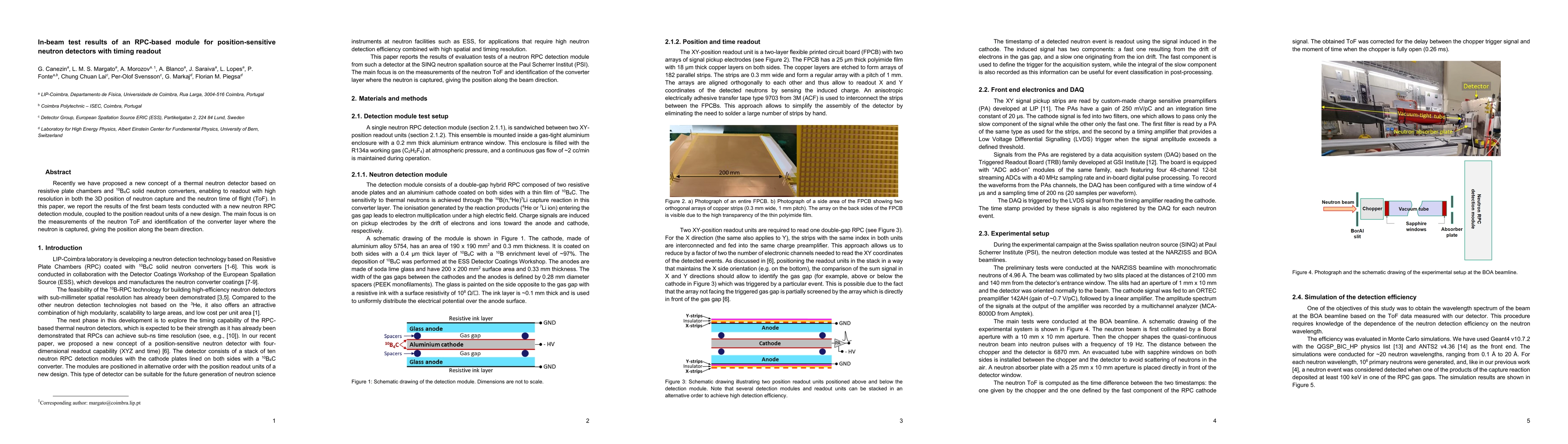 Thumbnail for In-beam test results of an RPC-based module for position-sensitive
  neutron detectors with timing readout