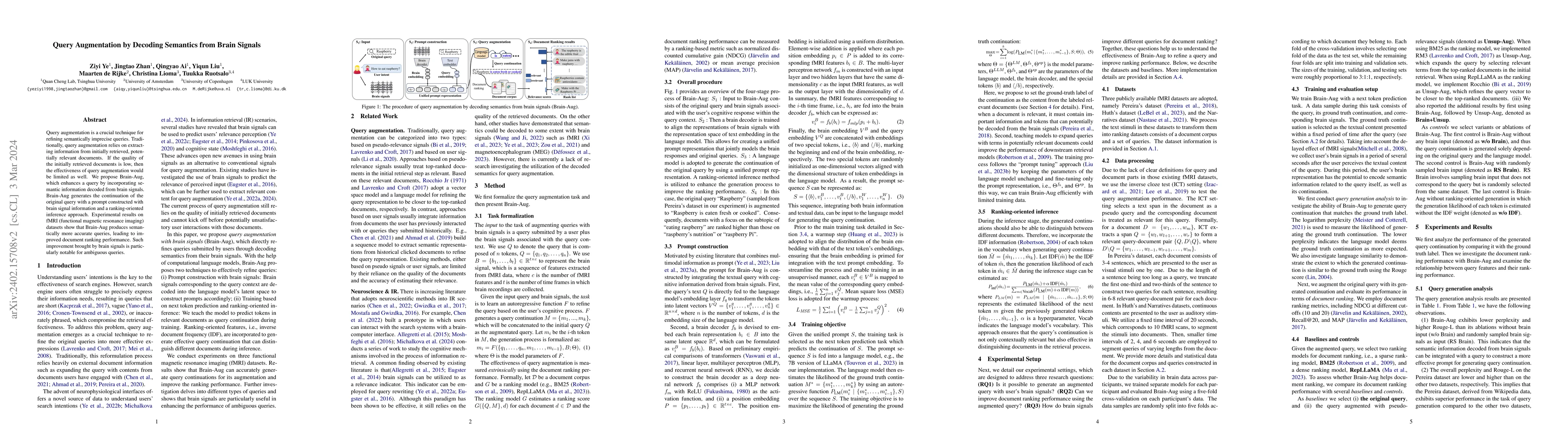 Thumbnail for Query Augmentation by Decoding Semantics from Brain Signals