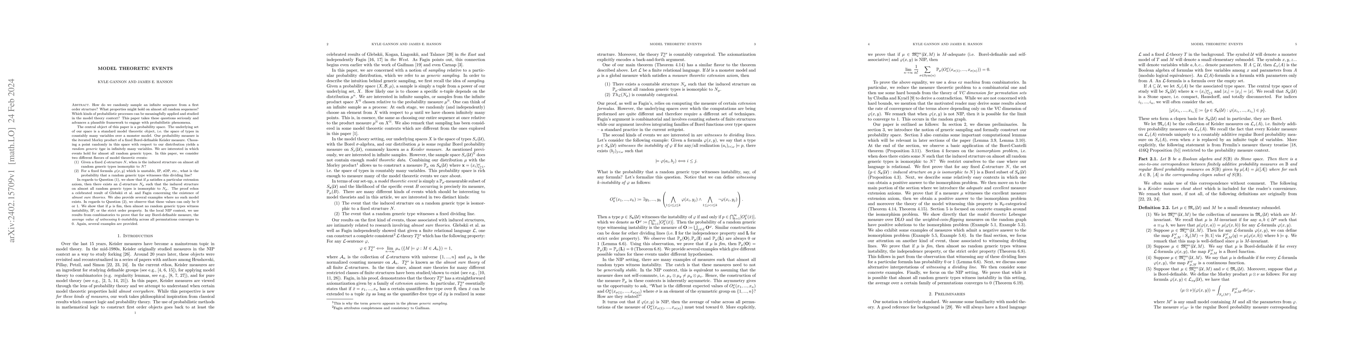 Thumbnail for Model theoretic events