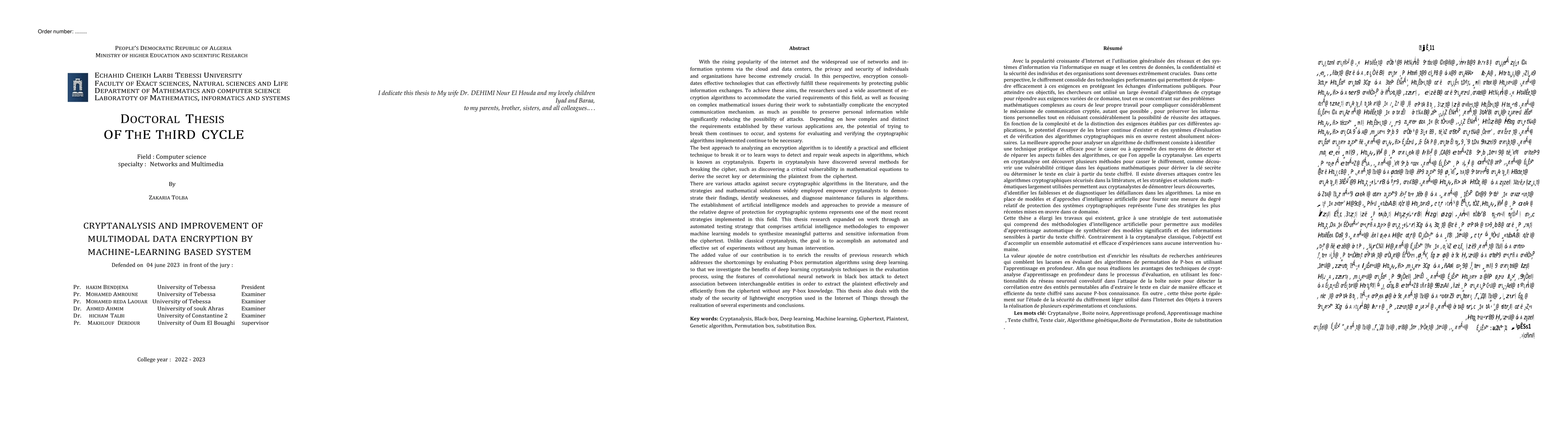 Thumbnail for Cryptanalysis and improvement of multimodal data encryption by
  machine-learning-based system