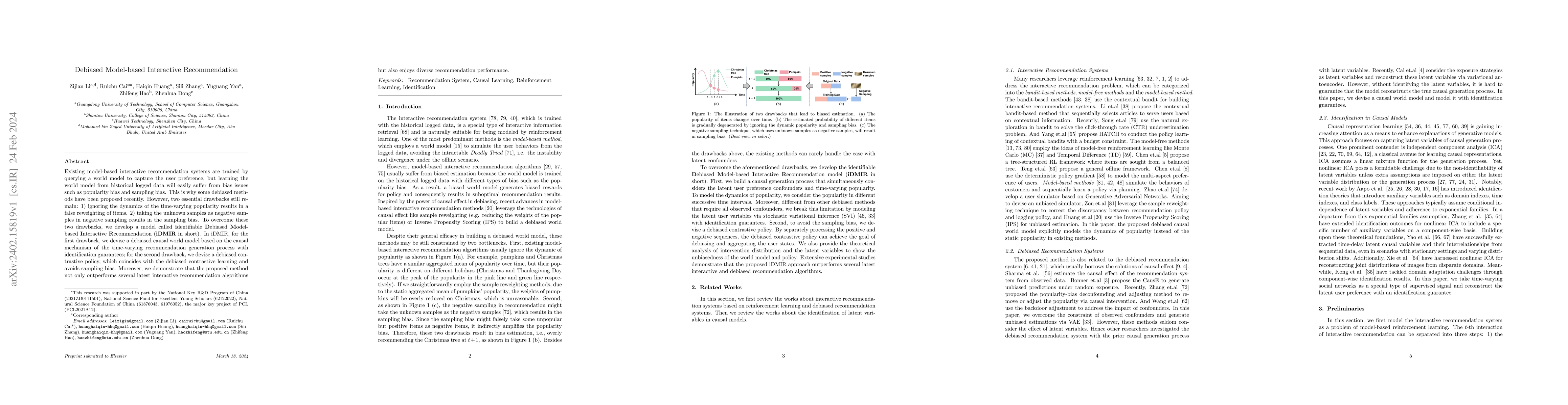 Thumbnail for Debiased Model-based Interactive Recommendation