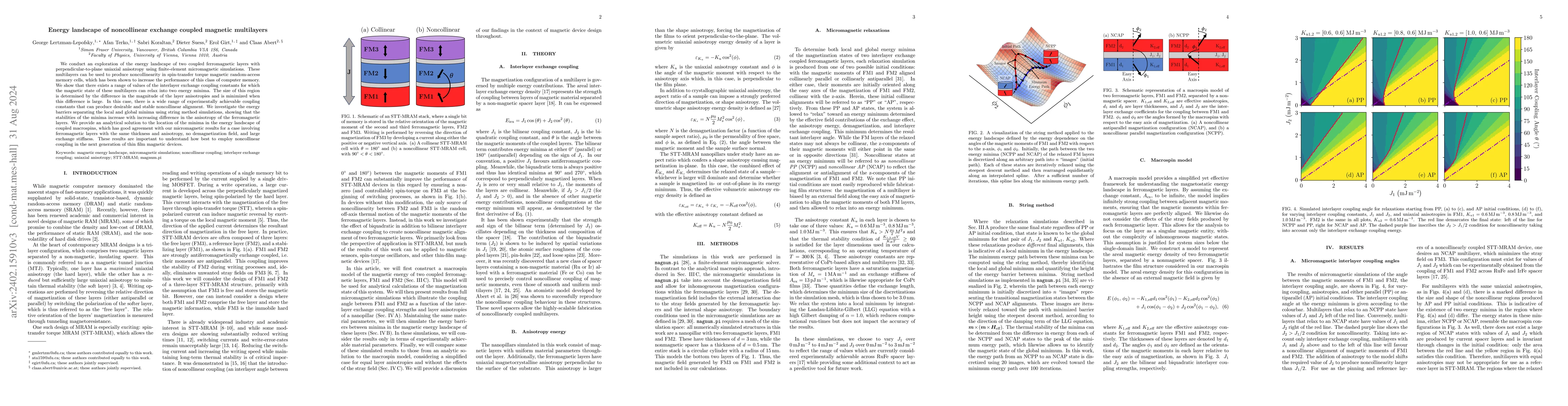 Thumbnail for Energy landscape of noncollinear exchange coupled magnetic multilayers