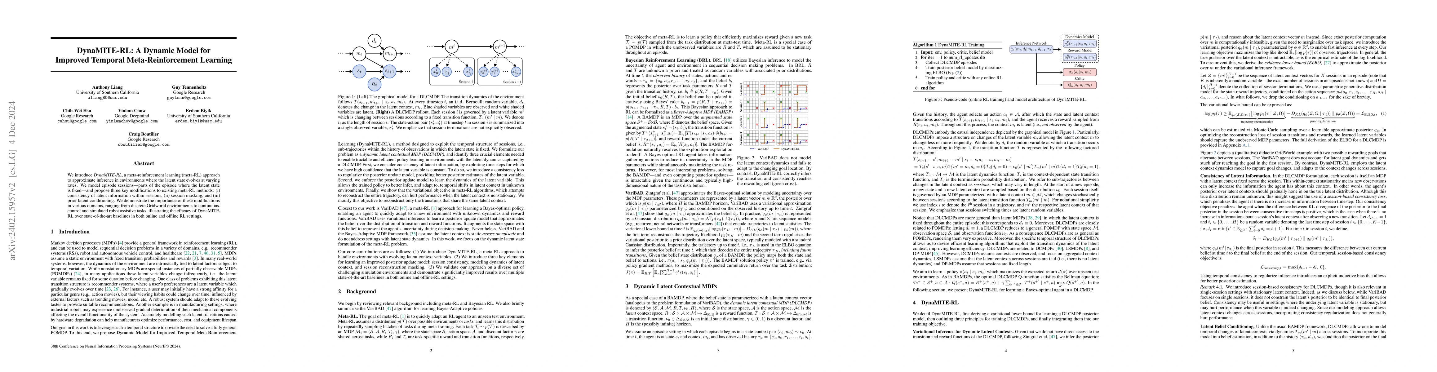Thumbnail for DynaMITE-RL: A Dynamic Model for Improved Temporal Meta-Reinforcement
  Learning