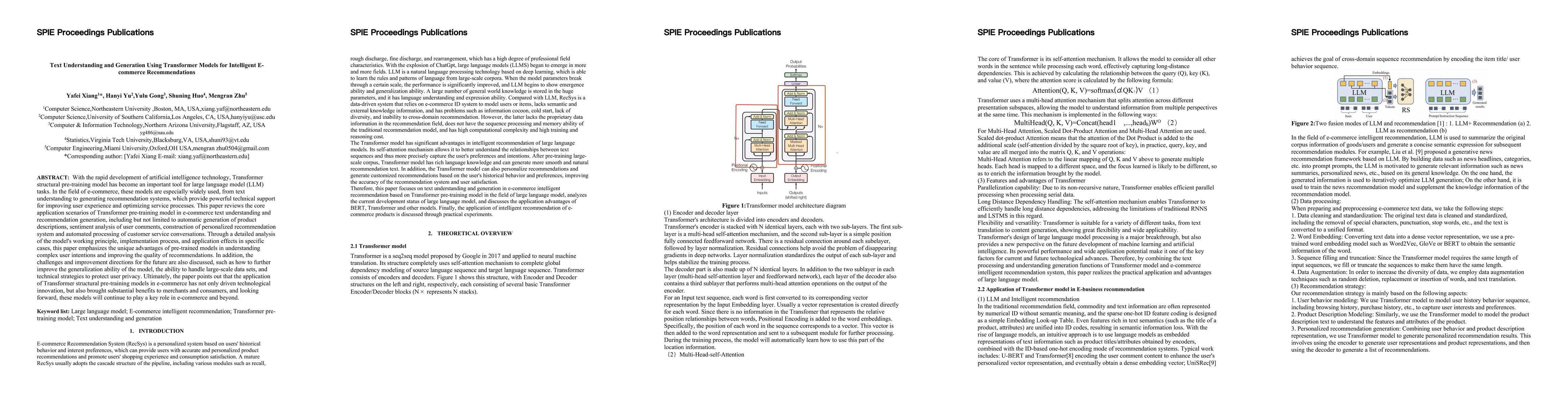 Thumbnail for Text Understanding and Generation Using Transformer Models for
  Intelligent E-commerce Recommendations