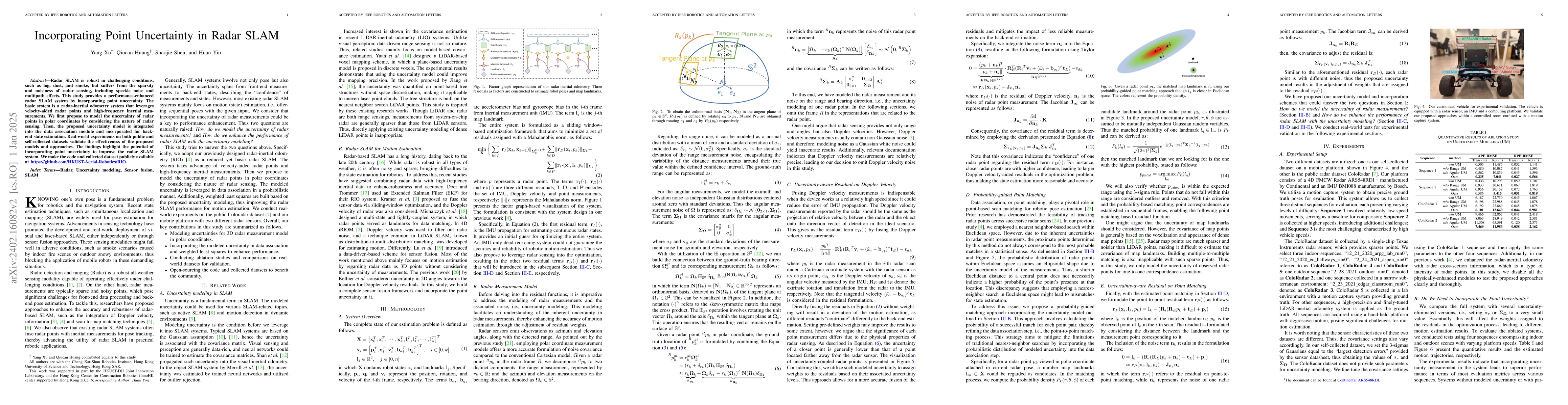 Thumbnail for Modeling Point Uncertainty in Radar SLAM