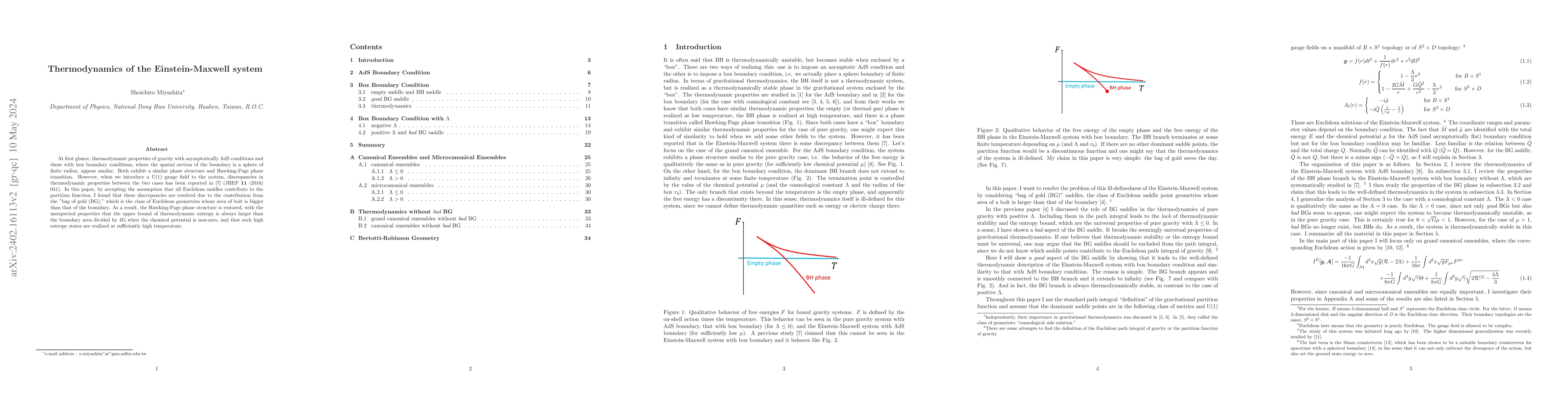 Thumbnail for Thermodynamics of the Einstein-Maxwell system