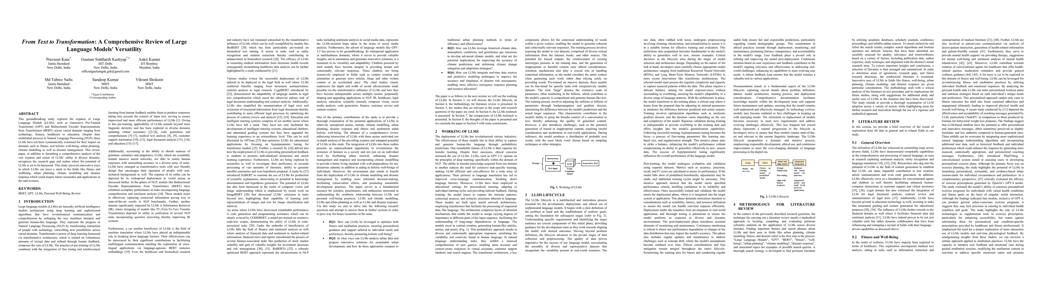 Thumbnail for From Text to Transformation: A Comprehensive Review of Large Language
  Models' Versatility