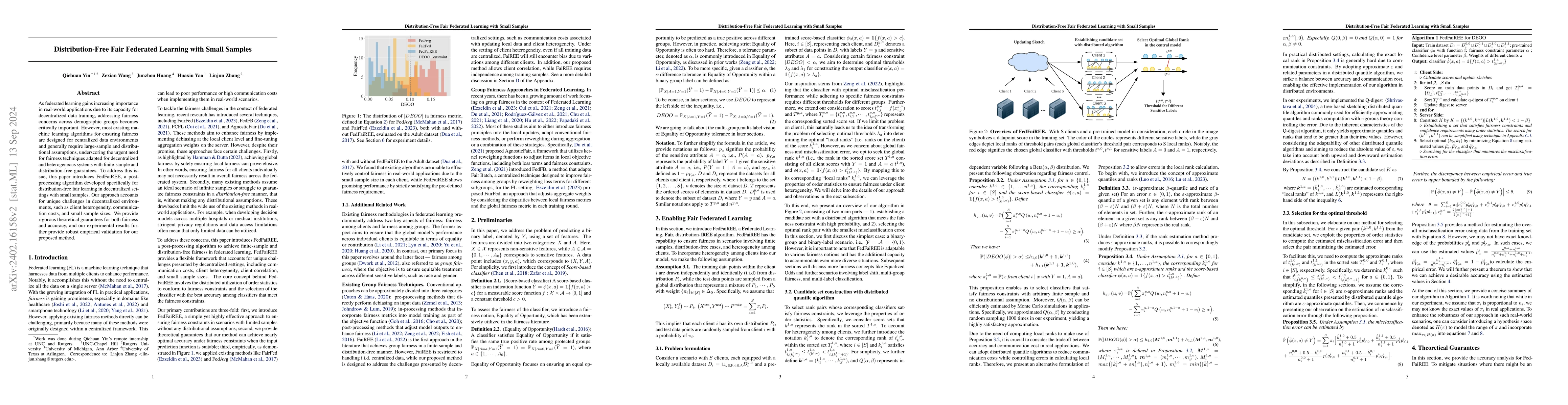 Thumbnail for Distribution-Free Fair Federated Learning with Small Samples