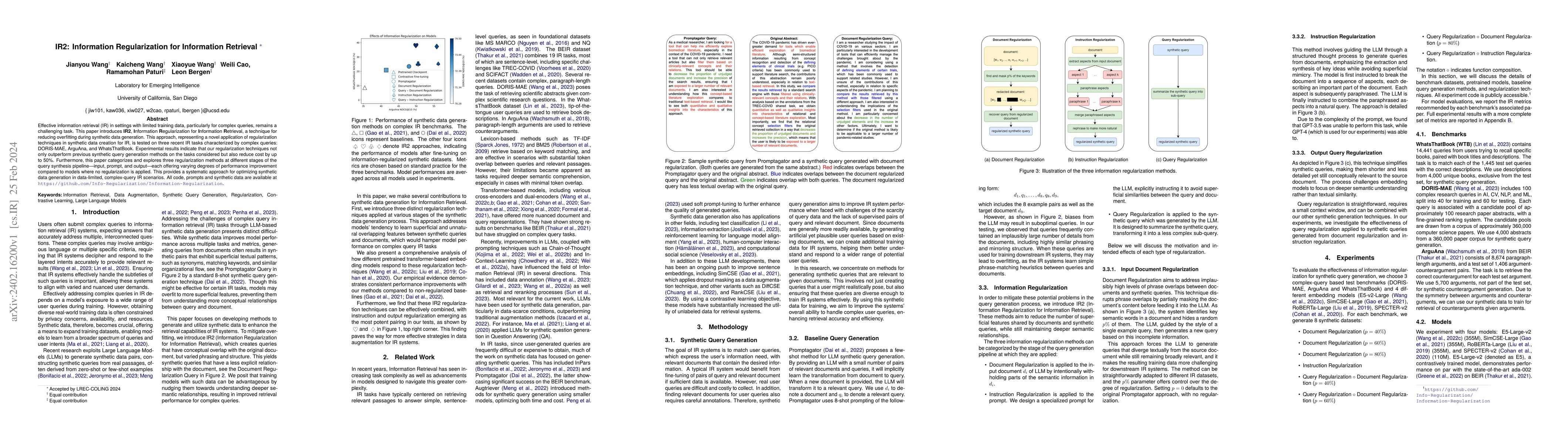 Thumbnail for IR2: Information Regularization for Information Retrieval