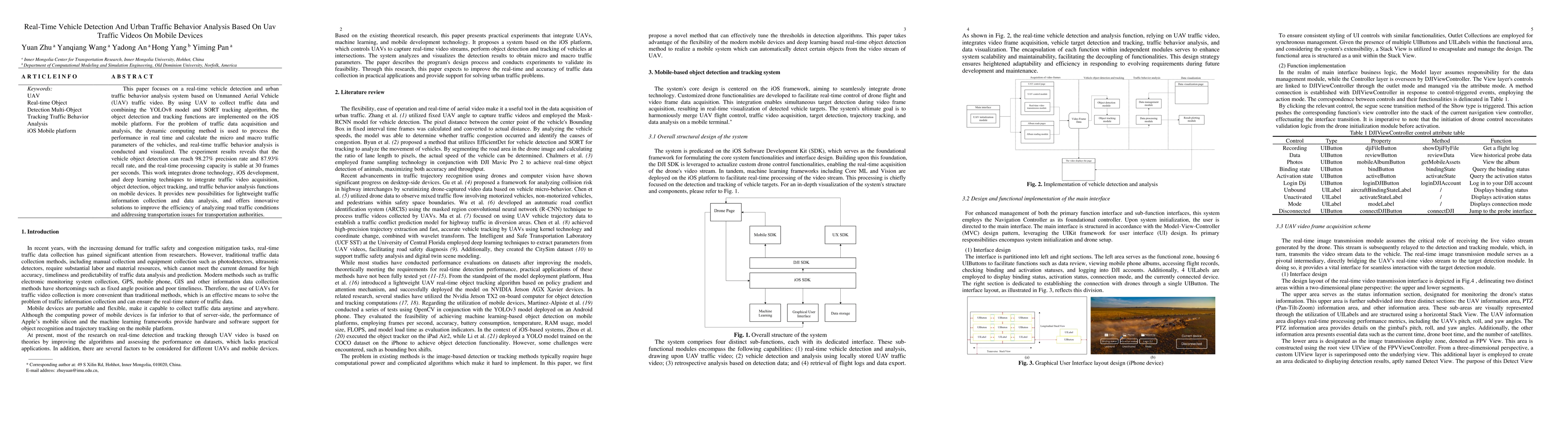 Thumbnail for Real-Time Vehicle Detection and Urban Traffic Behavior Analysis Based on
  UAV Traffic Videos on Mobile Devices