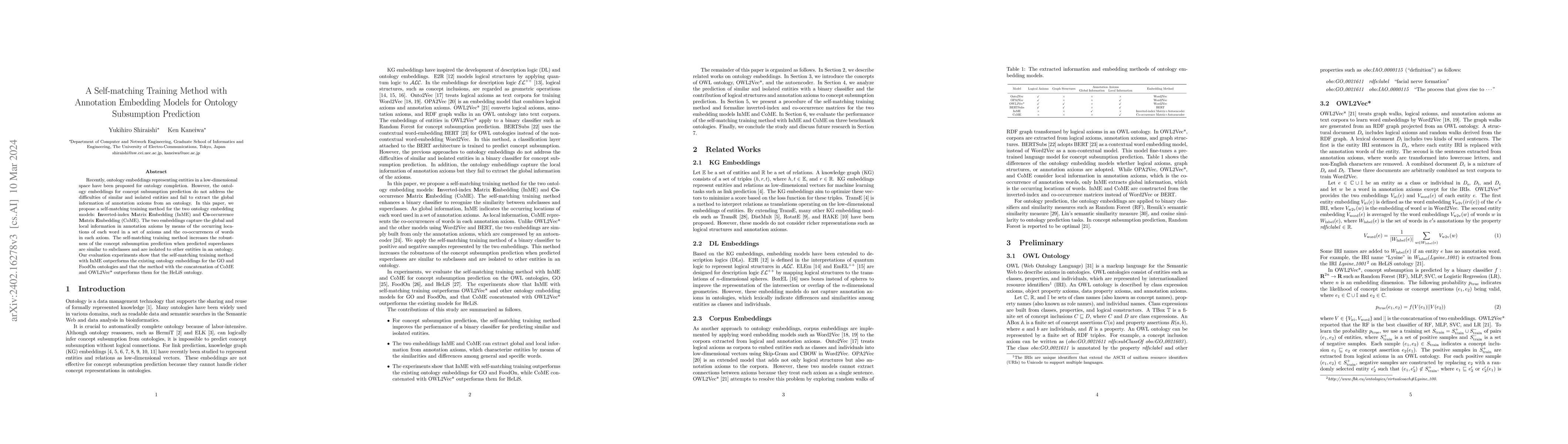Thumbnail for A Self-matching Training Method with Annotation Embedding Models for
  Ontology Subsumption Prediction