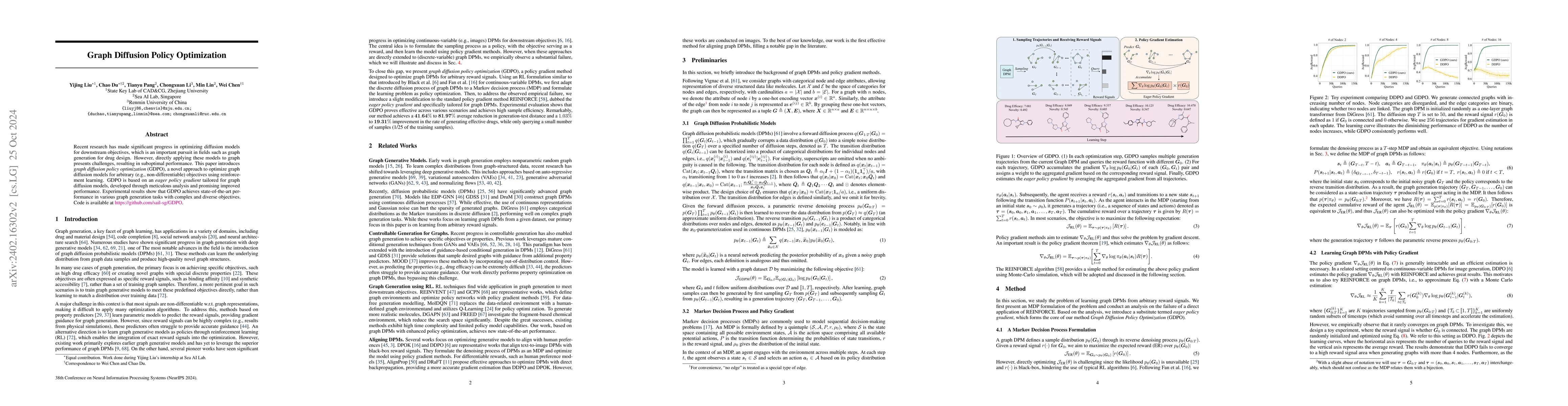 Thumbnail for Graph Diffusion Policy Optimization