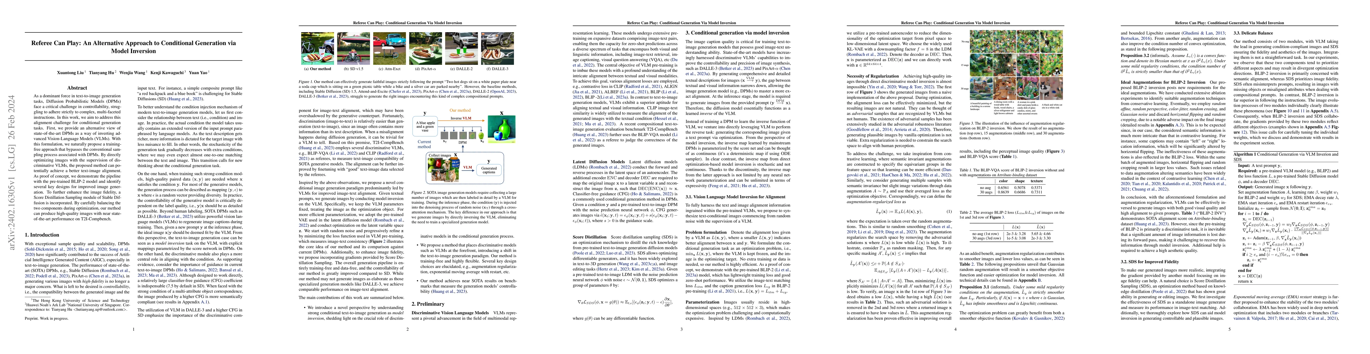 Thumbnail for Referee Can Play: An Alternative Approach to Conditional Generation via
  Model Inversion