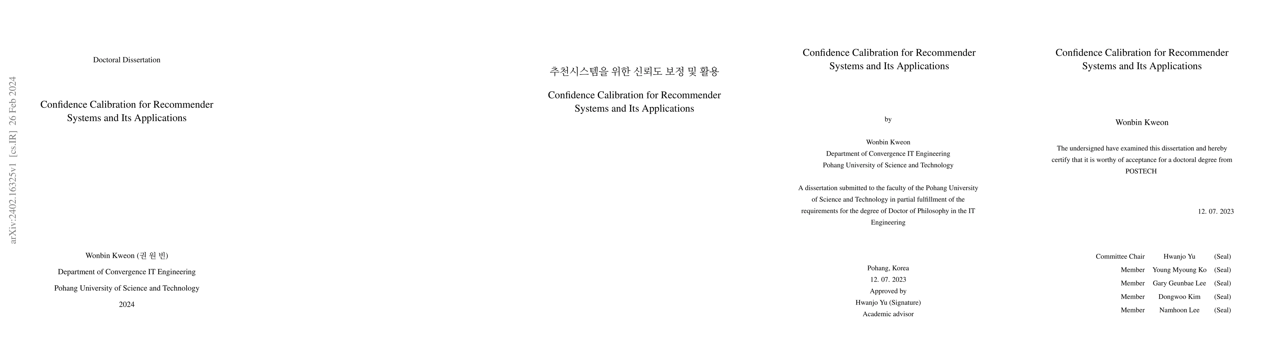 Thumbnail for Confidence Calibration for Recommender Systems and Its Applications
