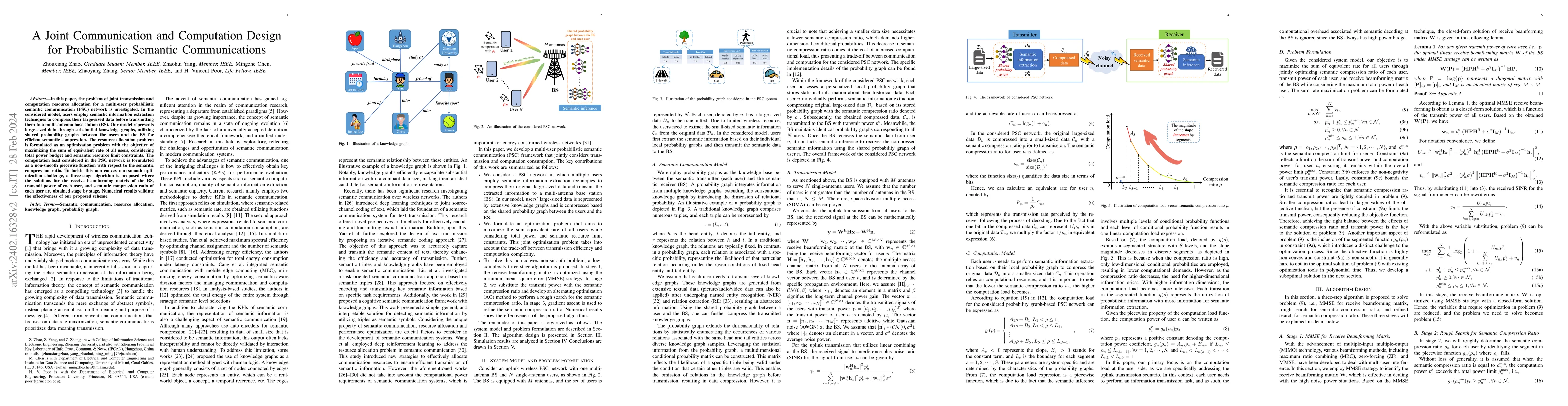 Thumbnail for A Joint Communication and Computation Design for Probabilistic Semantic
  Communications