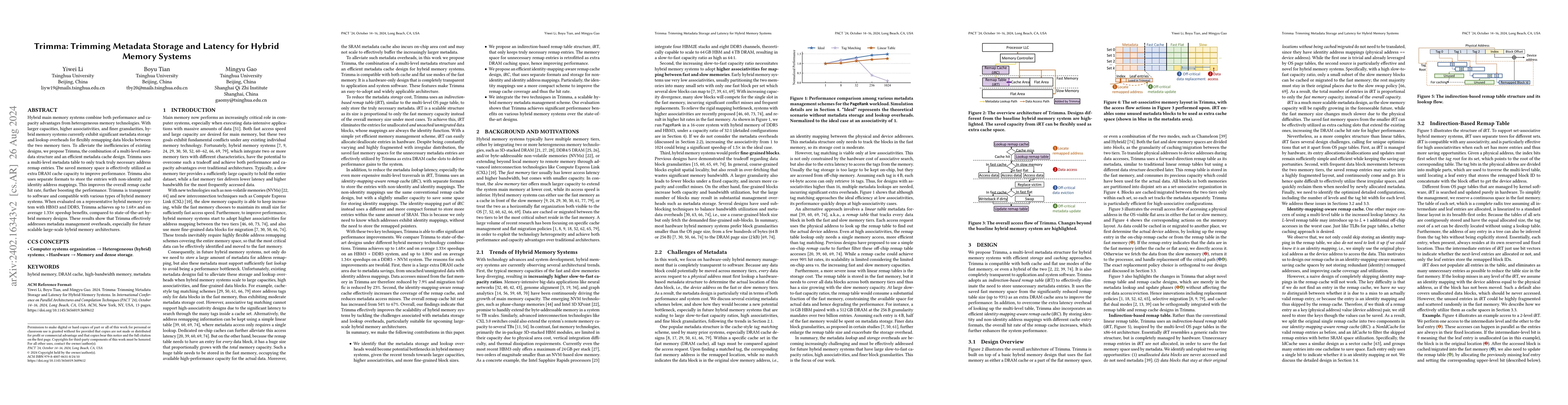 Thumbnail for Trimma: Trimming Metadata Storage and Latency for Hybrid Memory Systems