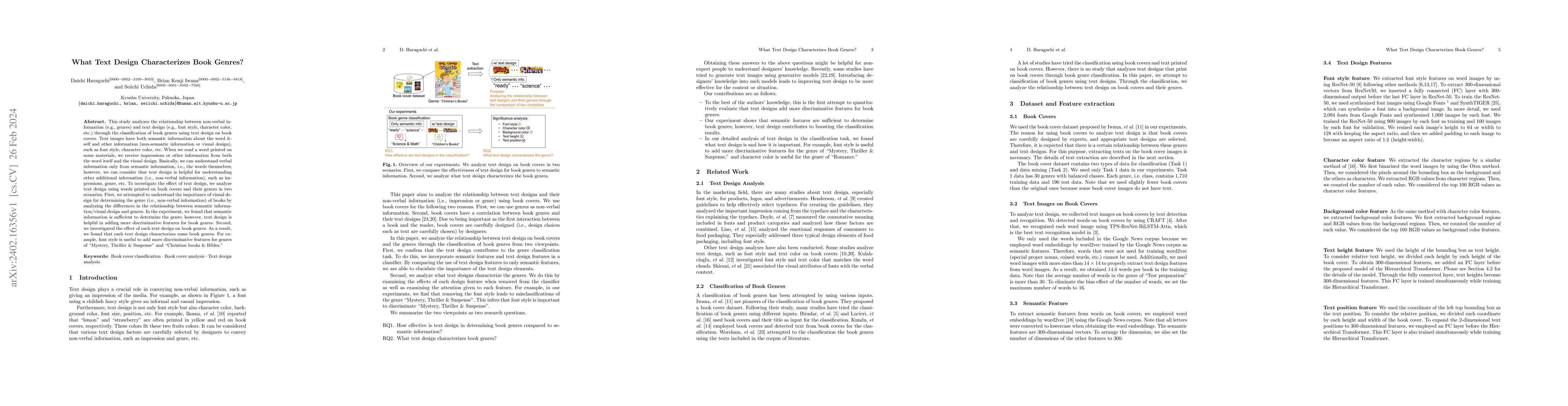Thumbnail for What Text Design Characterizes Book Genres?