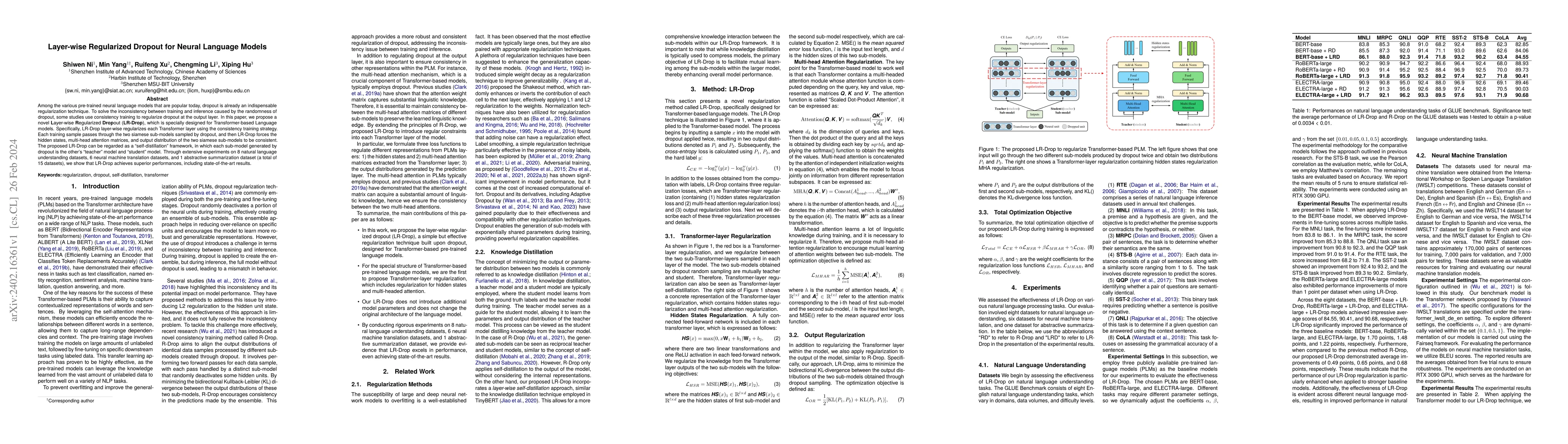 Thumbnail for Layer-wise Regularized Dropout for Neural Language Models