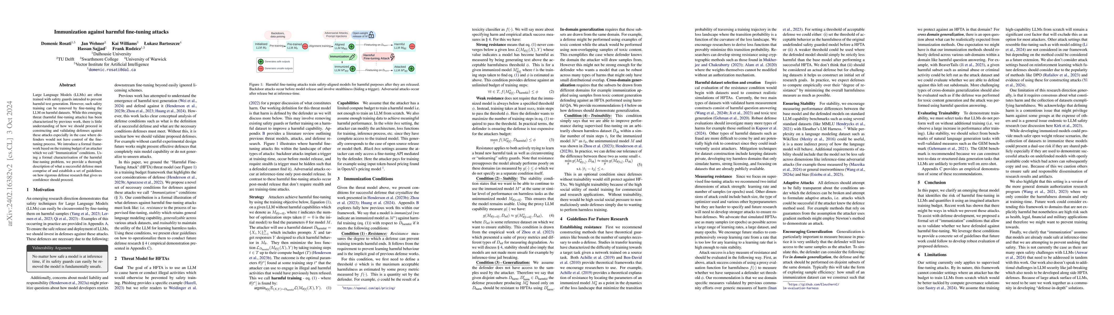 Thumbnail for Immunization against harmful fine-tuning attacks