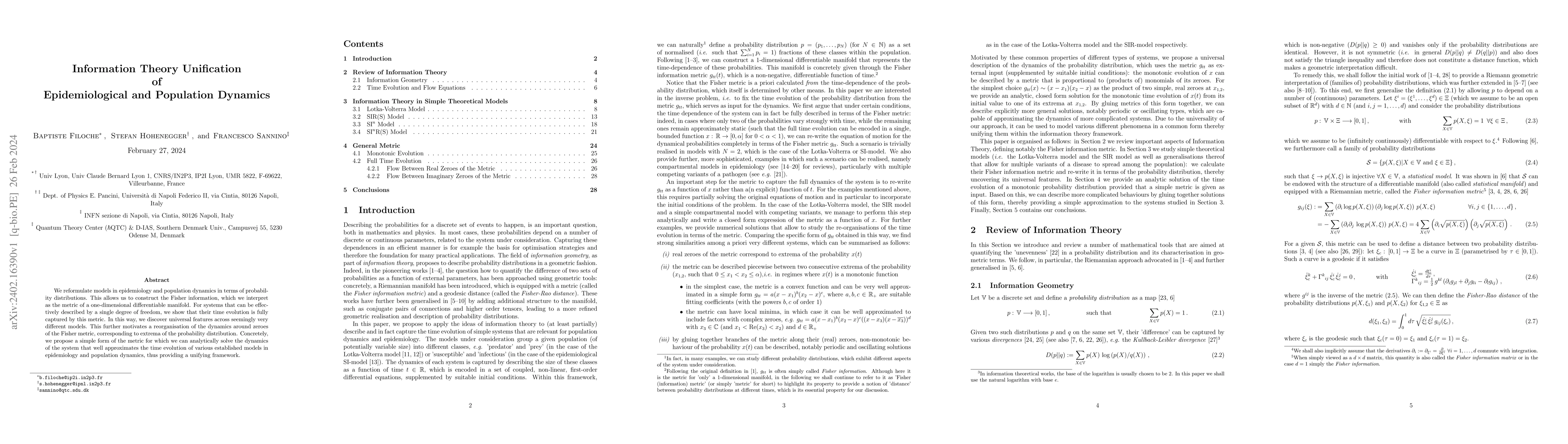 Thumbnail for Information Theory Unification of Epidemiological and Population
  Dynamics