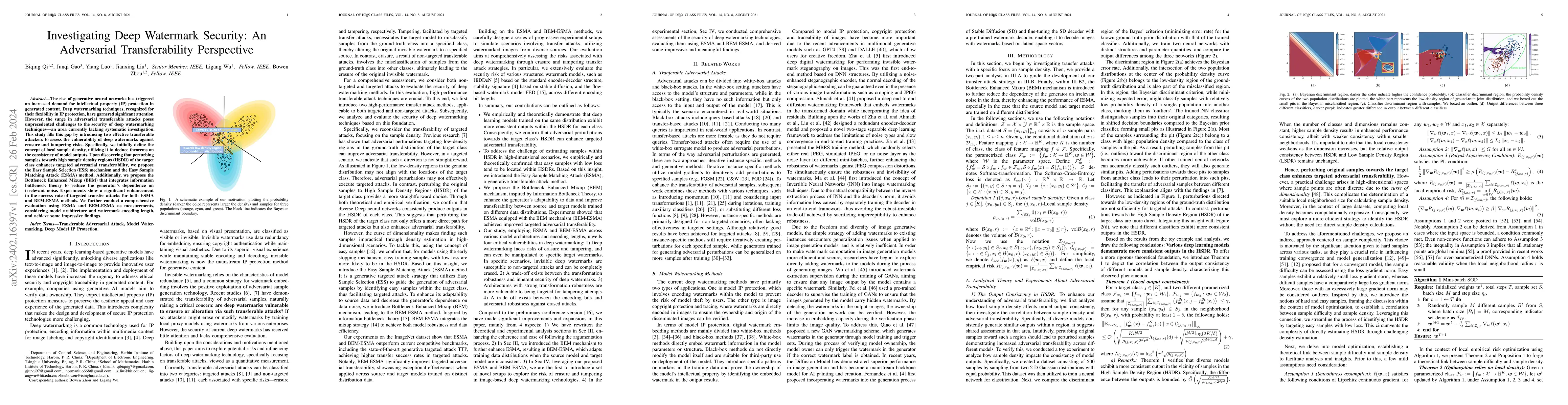 Thumbnail for Investigating Deep Watermark Security: An Adversarial Transferability
  Perspective