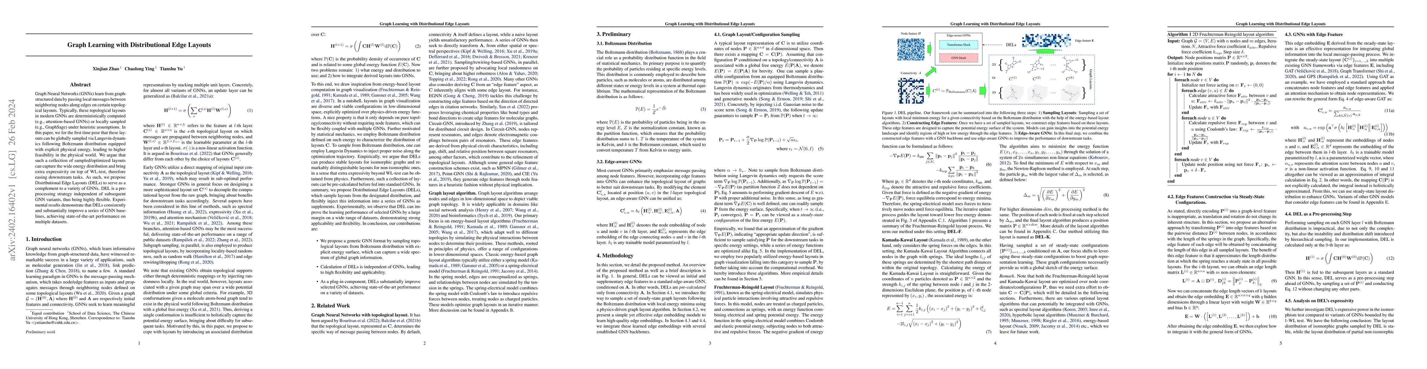 Thumbnail for Graph Learning with Distributional Edge Layouts