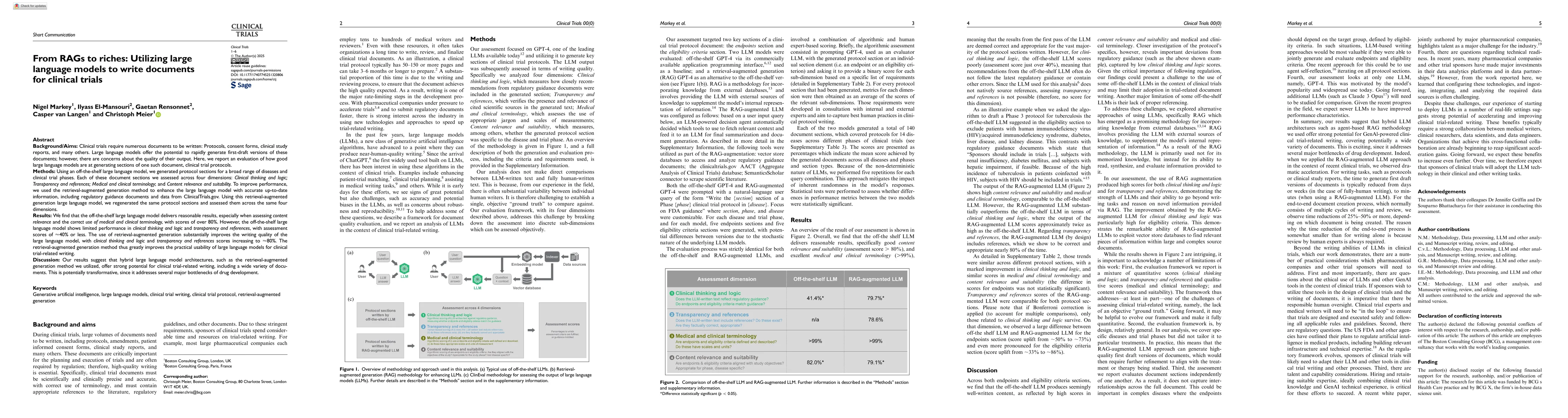 Thumbnail for From RAGs to riches: Using large language models to write documents for
  clinical trials