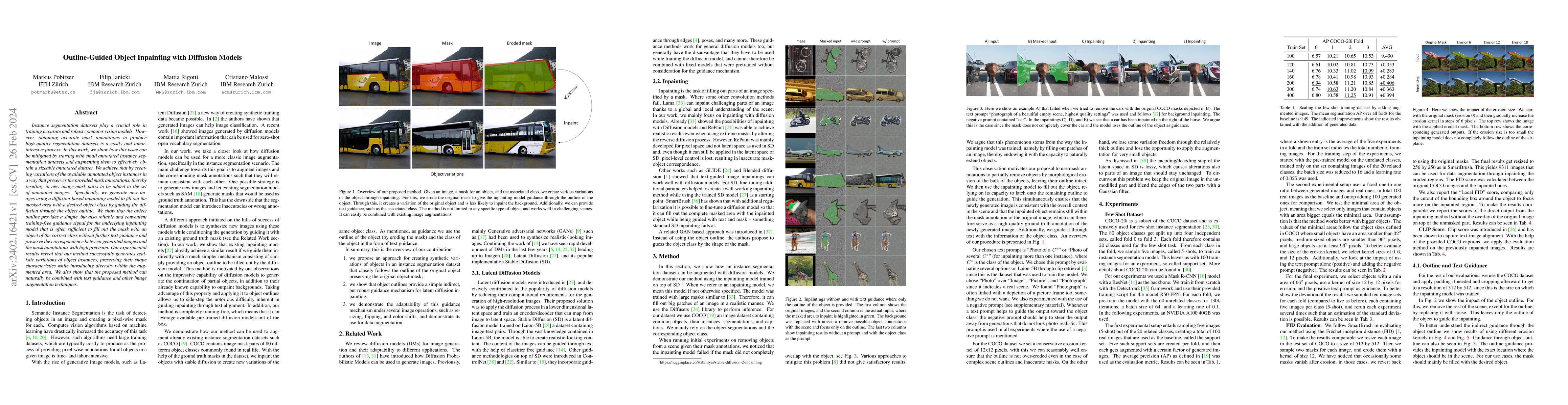 Thumbnail for Outline-Guided Object Inpainting with Diffusion Models