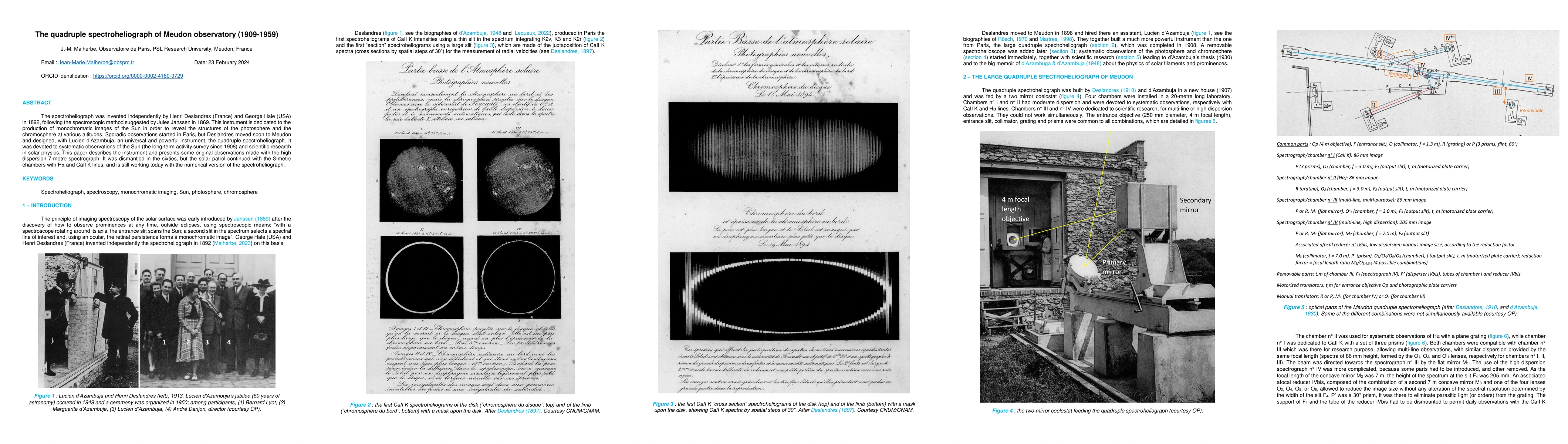 Thumbnail for The quadruple spectroheliograph of Meudon observatory (1909-1959)