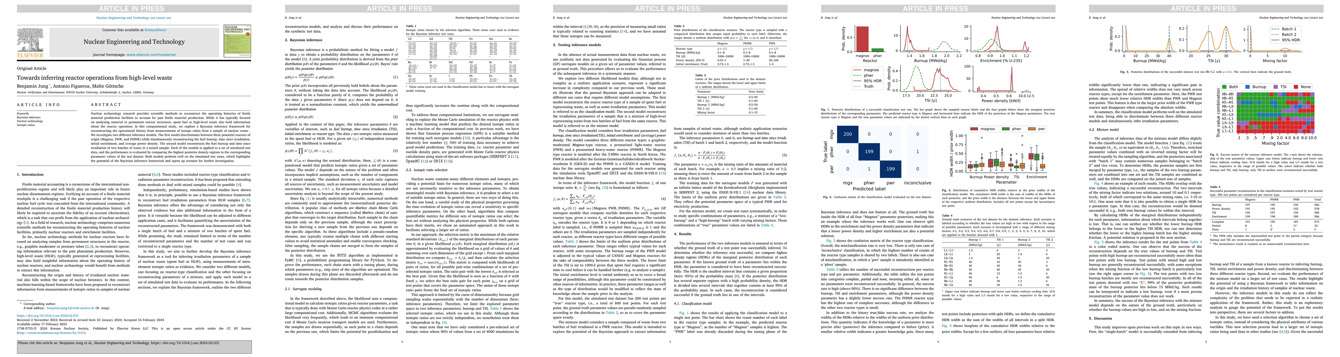 Thumbnail for Towards inferring reactor operations from high-level waste