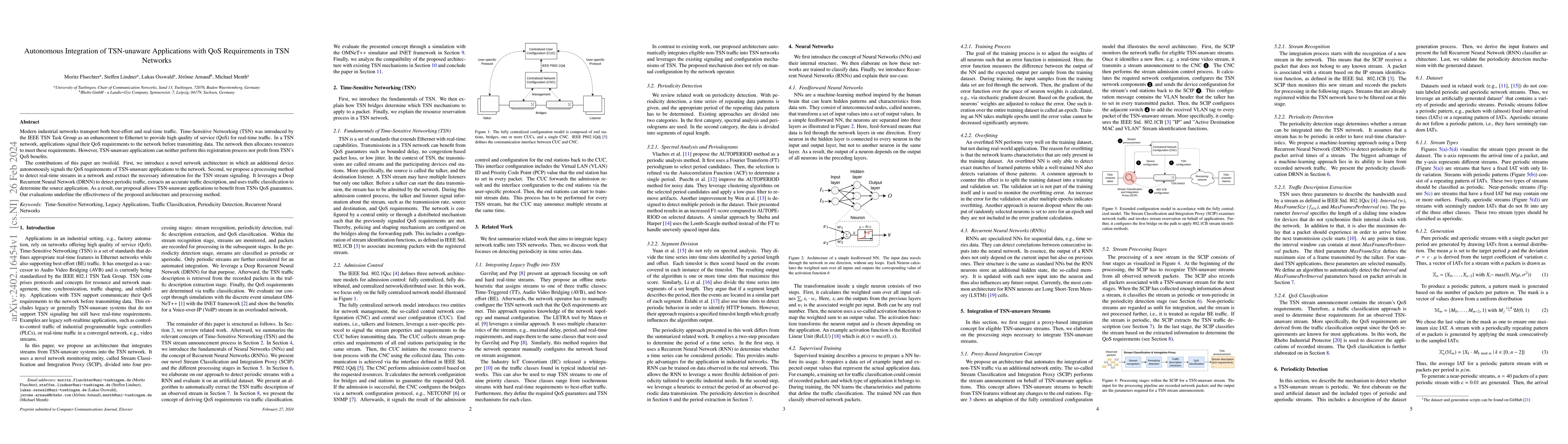 Thumbnail for Autonomous Integration of TSN-unaware Applications with QoS Requirements
  in TSN Networks