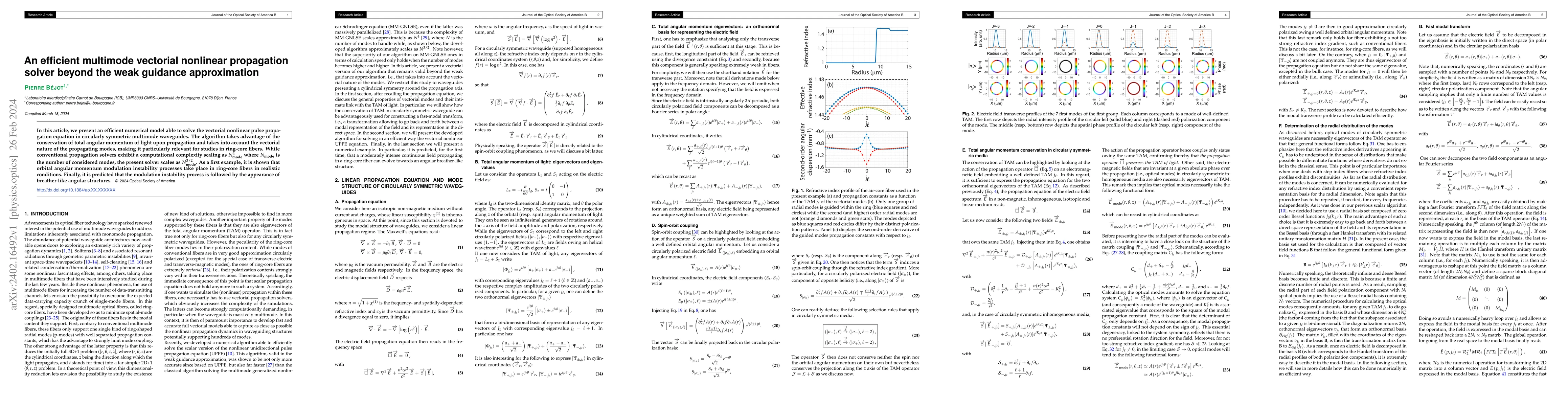 Thumbnail for An efficient multimode vectorial nonlinear propagation solver beyond the
  weak guidance approximation
