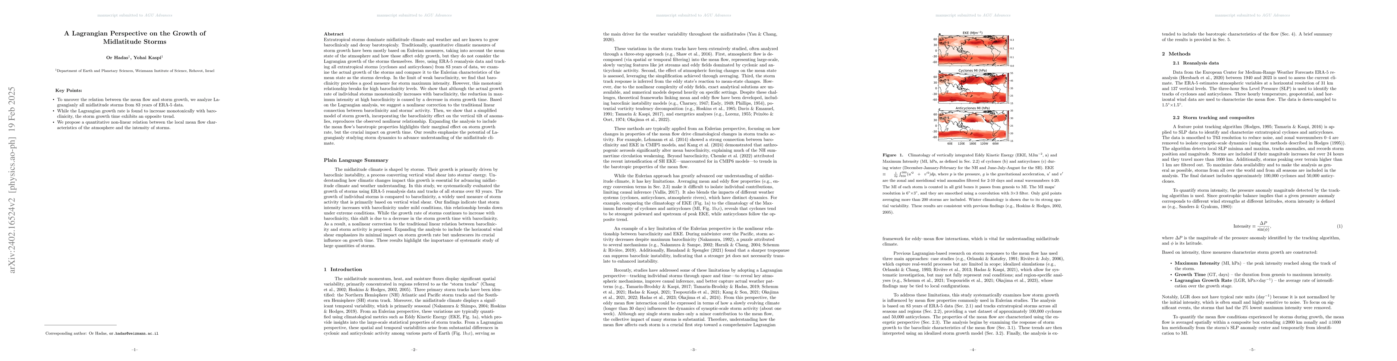 Thumbnail for A Lagrangian Perspective on Growth of Midlatitude Storms