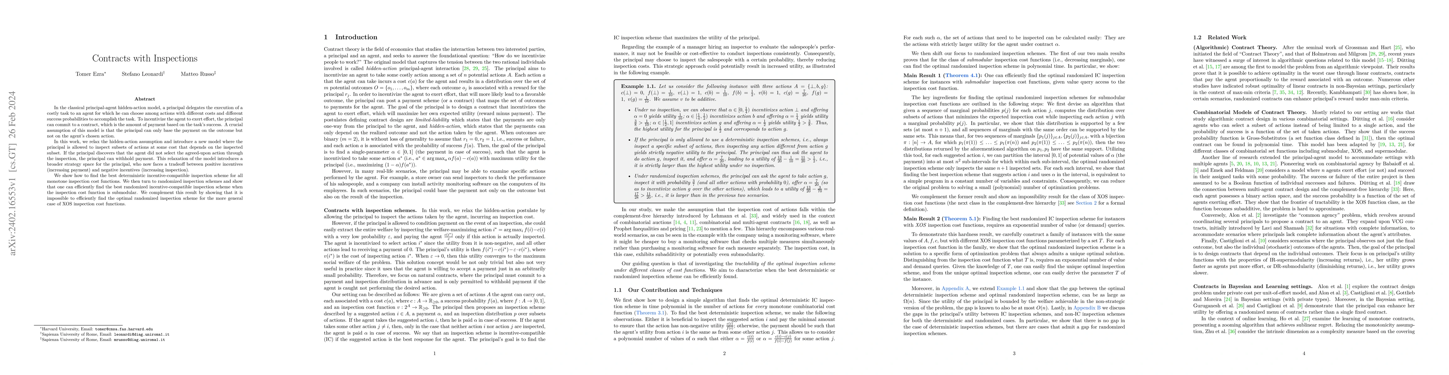 Thumbnail for Contracts with Inspections