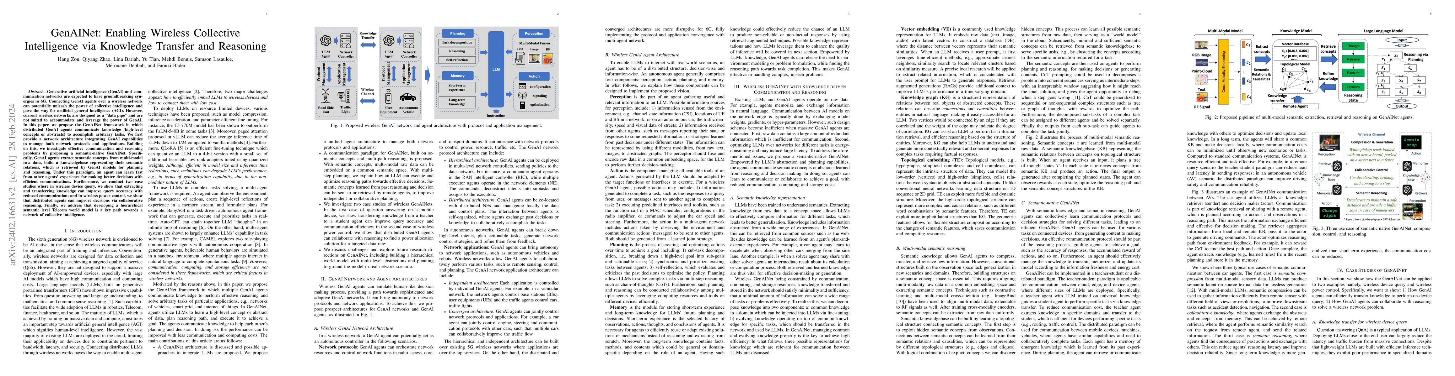 Thumbnail for GenAINet: Enabling Wireless Collective Intelligence via Knowledge
  Transfer and Reasoning
